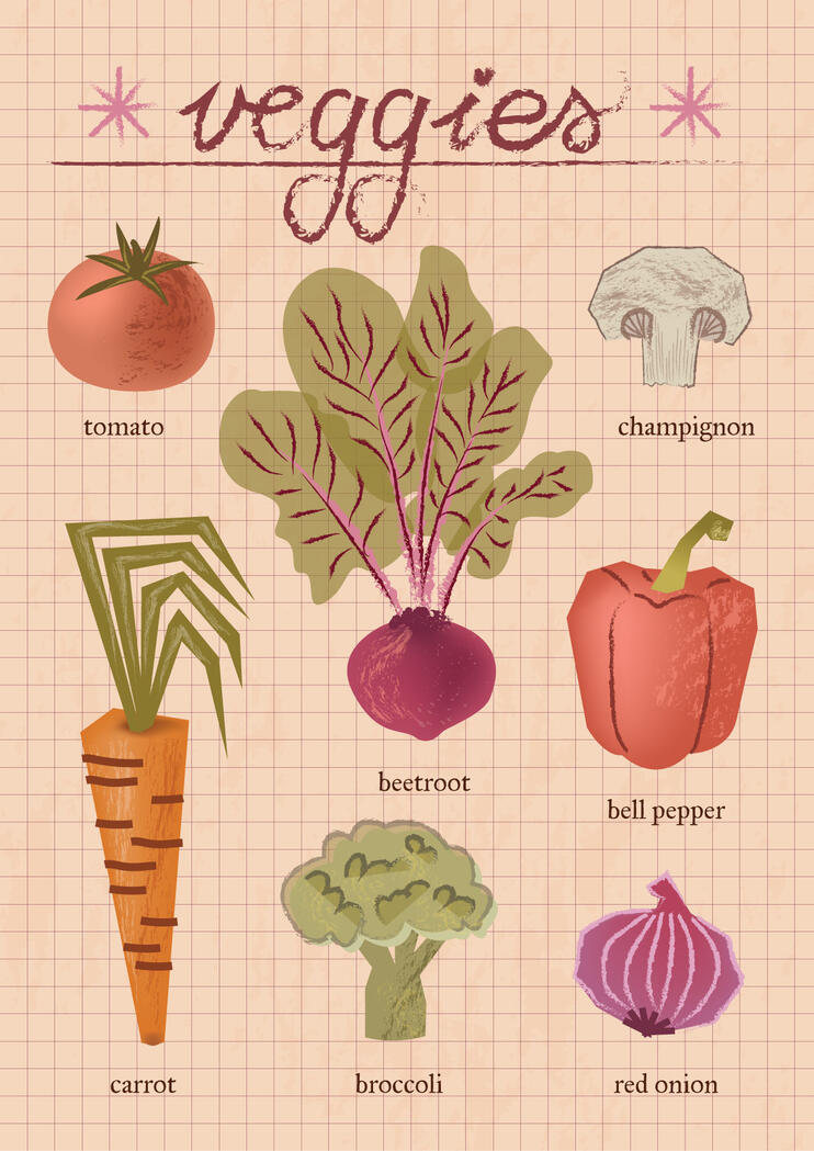 Vegetable Poster (personal project)